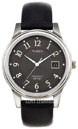 Timex Classic Elevated Czarny/Skóra Ø35 mm T29321PF
