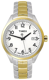 Timex Biały/Stal w odcieniu złota Ø38 mm T2M463