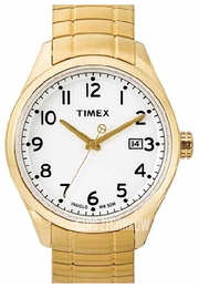 Timex Biały/Stal w odcieniu złota Ø38 mm T2M465