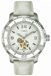 Timex Sports Biały/Skóra Ø38 mm T2M510