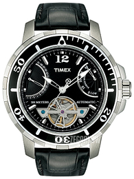 Timex Czarny/Skóra Ø45 mm T2M513