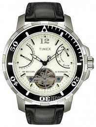 Timex Biały/Skóra Ø44 mm T2M515