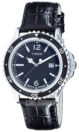 Timex Sports Czarny/Skóra Ø45 mm T2M563