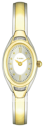Timex Biały/Stal w odcieniu złota T2M584