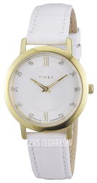 Timex Weekender Biały/Skóra Ø30 mm T2M702
