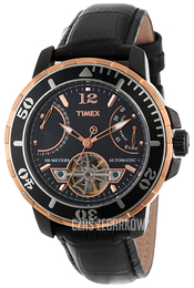 Timex Czarny/Skóra Ø44 mm T2M9316K