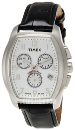 Timex Biały/Skóra T2M982