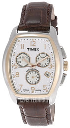 Timex Biały/Skóra Ø34 mm T2M985