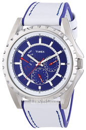 Timex Niebieski/Skóra Ø42 mm T2N110