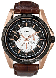 Timex Czarny/Skóra Ø42 mm T2N114