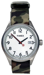 Timex Biały/Stal Ø38 mm T2N222D