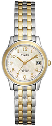 Timex Classic Biały/Stal w odcieniu złota Ø36 mm T2N297