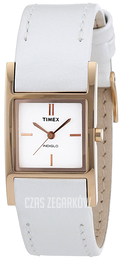 Timex Classic Elevated Biały/Skóra T2N306