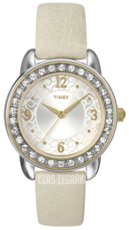 Timex Biały/Skóra Ø31 mm T2N447