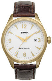 Timex Biały/Skóra Ø38 mm T2N532