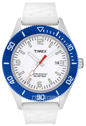 Timex Biały/Guma Ø42 mm T2N535D7