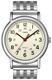 Timex Weekender Kremowy/Stal Ø38 mm T2N656