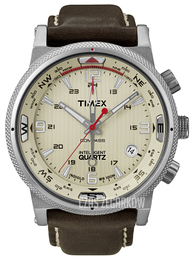 Timex Intelligent Kremowy/Skóra Ø42 mm T2N725