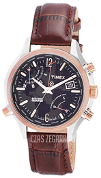 Timex Intelligent Czarny/Skóra Ø44 mm T2N942