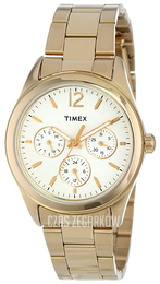 Timex Biały/Pozlacana Ø36 mm T2P065KW