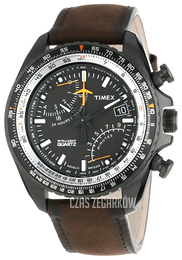 Timex Czarny/Skóra Ø46 mm T2P102DH