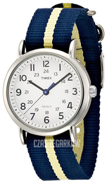 Timex Weekender Biały/Stal Ø38 mm T2P142D7