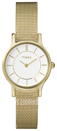 Timex Premium Collection Biały/Stal w odcieniu złota Ø26 mm T2P168