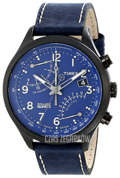 Timex Intelligent Niebieski/Skóra Ø43 mm T2P380