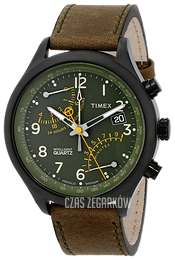 Timex Intelligent Zielony/Skóra Ø43 mm T2P381