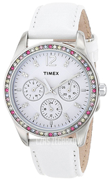 Timex Biały/Skóra Ø35 mm T2P385