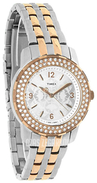Timex Srebrny/Stal w kolorze różowego złota Ø36 mm T2P398