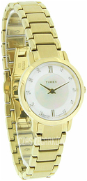 Timex Biały/Stal w odcieniu złota Ø29 mm T2P421
