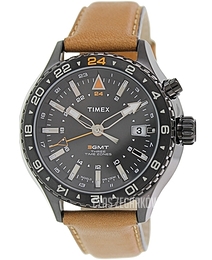 Timex Intelligent Czarny/Skóra Ø44 mm T2P427