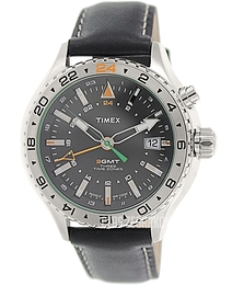 Timex Intelligent Czarny/Skóra Ø46 mm T2P452