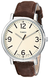 Timex Classic Beżowy/Skóra Ø42 mm T2P526AB