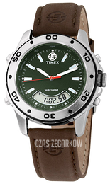 Timex Zielony/Skóra Ø40 mm T45201