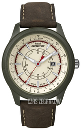 Timex Expedition Beżowy/Skóra Ø43 mm T49921GP