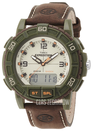 Timex Expedition Beżowy/Skóra Ø47 mm T49969SU