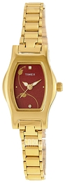 Timex Classic Czerwony/Stal w odcieniu złota TI000Q90200