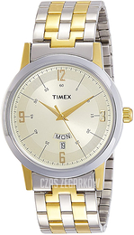 Timex Beżowy/Stal w odcieniu złota Ø39 mm TW000T121