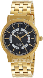 Timex Czarny/Stal w odcieniu złota Ø39 mm TW000T127