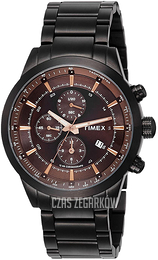 Timex Brązowy/Stal Ø46 mm TW000Y417