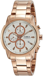 Timex Biały/Stal w kolorze różowego złota Ø44 mm TW000Y515