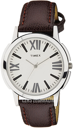 Timex Srebrny/Skóra Ø40 mm TW002E101