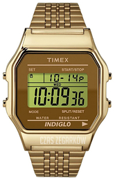 Timex Classic Ekran LCD/Stal w odcieniu złota TW2P48700