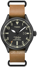 Timex Czarny/Skóra Ø42 mm TW2P64700D7