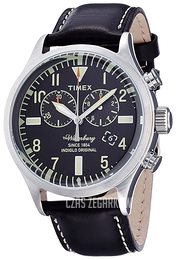 Timex Czarny/Skóra Ø42 mm TW2P64900