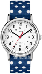 Timex Weekender Biały/Tkanina Ø31 mm TW2P66000D7