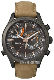 Timex Intelligent Czarny/Skóra Ø46 mm TW2P72500