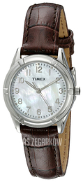 Timex Biały/Skóra Ø27 mm TW2P763009J